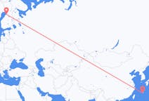 Flyreiser fra Okinawa, Japan til Uleåborg, Finland