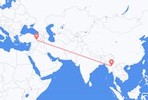 เที่ยวบิน จาก แฮโฮ่, เมียนมาร์ (พม่า) ถึงดิยาร์บากีร์, ตุรกี