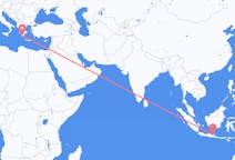 出发地 印度尼西亚泗水目的地 希腊卡拉马塔的航班