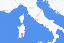 Flug frá Ancona til Cagliari