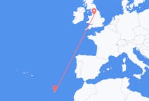 Flyreiser fra Funchal, Portugal til Manchester, England