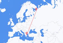 Flights from Arkhangelsk, Russia to Skiathos, Greece