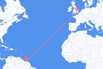 Flights from Paramaribo, Suriname to London, England