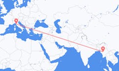 Flyg från Bagan till Pisa