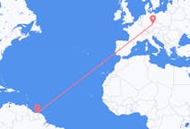 Flights from Paramaribo, Suriname to Karlovy Vary, Czechia
