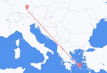 Vols depuis la ville de Munich vers la ville de Naxos