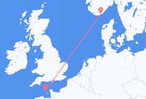 Flyreiser fra Saint Peter Port, Guernsey til Kristiansand, Norge