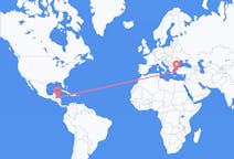 Flyreiser fra Coxen Hole, Honduras til Izmir, Tyrkia