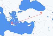 Vols d’Erzincan, Turquie pour La Canée, Grèce