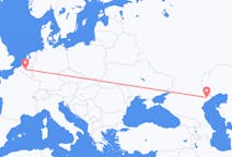 Fly fra Astrakhan til Brussel