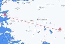 Flyreiser fra Mytilene, Hellas til Konya, Tyrkia