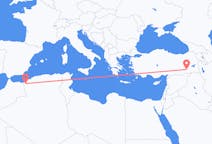 Flyg från Tlemcen, Algeriet till Batman, Turkiet