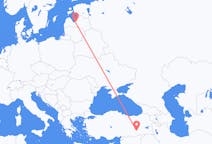 出发地 拉脱维亚出发地 里加目的地 土耳其Diyarbakir的航班