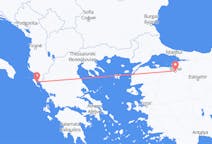 Fly fra Bursa til Korfu