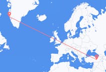 Flyreiser fra Maniitsoq, Grønland til Elazig, Tyrkia