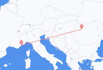 Loty z Nicea, Francja do Kluż-Napoki, Rumunia