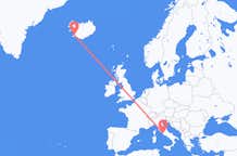 Flyreiser fra Roma, Italia til Reykjavík, Island