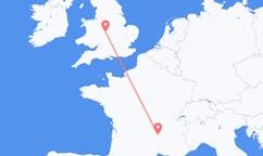 Flyreiser fra Le Puy-en-Velay, Frankrike til Birmingham, England