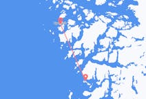 Vluchten van Upernavik naar Kangersuatsiaq