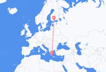 Flyg från Helsingfors, Finland till Kythera, Grekland