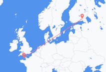 Voli from Saint Peter Port, Guernsey to Lappeenranta, Finlandia