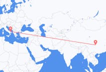 Flyreiser fra Chongqing, til Bari