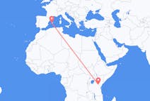 Flights from Mount Kilimanjaro, Tanzania to Palma de Mallorca, Spain