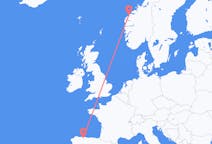 Flights from from Ålesund to Santiago del Monte