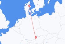 Flyreiser fra Salzburg, Østerrike til Århus, Danmark