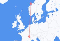 Flyg från Grenoble, Frankrike till Molde, Norge