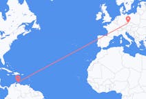 Flyg från Aruba till Prag