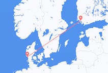 Flights from Esbjerg, Denmark to Turku, Finland