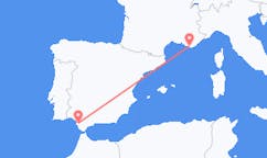 Vluchten van Jerez de la Frontera naar Toulon