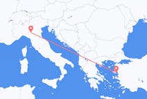 Fly fra Mytilene til Parma