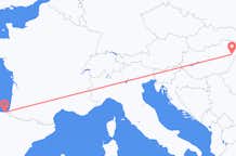 Loty z San Sebastián, Hiszpania do Debreczyna, Węgry