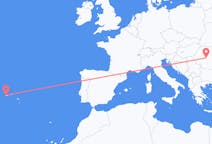 Flights from Horta, Azores, Portugal to Sibiu, Romania