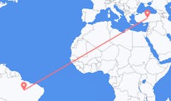 Flyreiser fra Araguaína, Brasil til Kayseri, Tyrkia