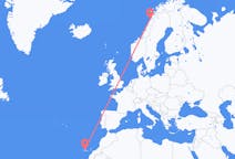 Flüge von der Stadt Teneriffa in die Stadt Bodø