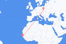 Flyg från Ziguinchor, Senegal till Katowice, Polen
