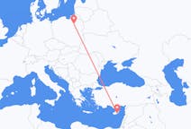 Flights from Larnaca in Cyprus to Szymany, Szczytno County in Poland