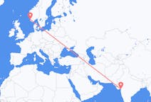 Flyreiser fra Surat, India til Stavanger, Norge
