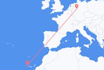Flyrejser fra Paderborn, Tyskland til La Palma, Spanien
