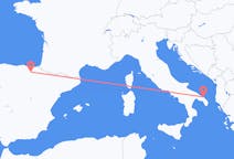 Vluchten van Vitoria, Spanje naar Brindisi, Italië