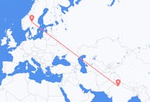 Flights from New Delhi, India to Rörbäcksnäs, Sweden
