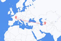 Flyreiser fra Asjkhabad, Turkmenistan til Lyon, Frankrike