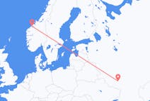 Vols depuis la ville de Voronej vers la ville de Molde