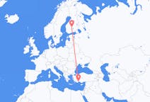 Flights from Antalya in Turkey to Jyväskylä in Finland