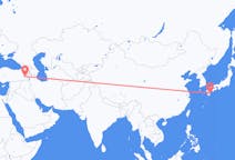 Flüge von Miyazaki, Japan nach Van, die Türkei