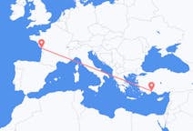 Vluchten van Antalya naar La Rochelle