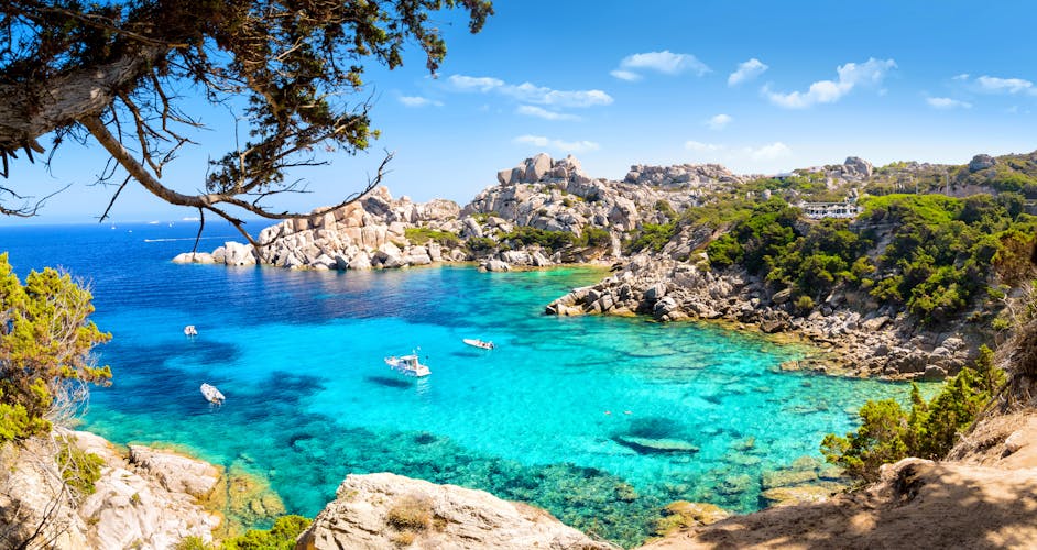 Tthe Italian island Sardinia in mediterranean sea